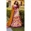 Buy Purple Plus Size Party Wear Lehenga Choli in Tussar Silk - 218303