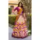 Purple Party Wear Tussar Silk Lehenga Choli with Lace Work - 218303