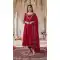 Pink Vichitra Silk Gown with Sequin Embroidery - 218309