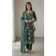 Teal Green Georgette Sequin Salwar Suit - 218328