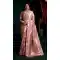 Pink Premium Satin Silk Jacquard Party Wear Saree - 218407