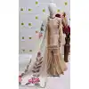 Buy Premium Cream Silk Kids Kurta Sharara with Embroidery - 218416