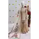 Cream Heavy Embroidered Silk Kids Kurta Sharara - 218416