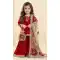 Maroon Silk Kids Kurta Sharara with Heavy Embroidery - 218417