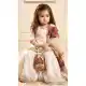 Off White Heavy Embroidered Kids Kurta Sharara in Silk - 218418