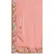 Pink Fendy Chiffon Beads Work Saree - 218462
