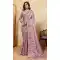 Lavender Beads Work Soft Kanjiwarm Silk Saree - 218542