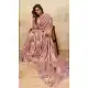 Pink Embroidery Work Silk Saree - 218543