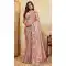 Pink Embroidery Work Silk Saree - 218543
