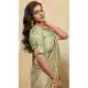 Sea Green Lace Border Kanjiwarm Saree - 218544