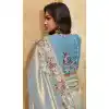 Buy Sky Blue Soft Silk Designer Saree Plus Size - 218545