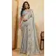 Sky Blue Soft Silk Designer Saree - 218545