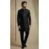 Buy Black Party Wear Indo Western for Men Plus Size - 218570