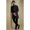 Buy Black Party Wear Indo Western for Men Plus Size - 218570