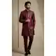 Dark Maroon Designer Indo Western for Men - 218572