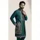 Teal Blue Doniyar Shartin Ethnic Kurta Pajama - 218577