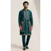 Shop Teal Blue Doniyar Shartin Kurta Pajama Plus Size - 218577