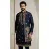 Navy Blue Plus Size Kurta Pajama for Men Online - 218578
