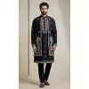 Navy Blue Plus Size Kurta Pajama for Men Online - 218578