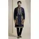 Navy Blue Doniyar Shartin Kurta Pajama for Men - 218578
