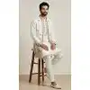 Buy White Doniyar Shartin Ethnic Kurta Pajama Plus Size - 218579
