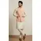 Traditional Cream Banarasi Silk Kurta Pajama - 218586