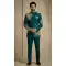 Teal Blue Satin Silk Ethnic Sherwani for Men - 218589