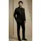 Black Donier Jacquard Sherwani for Men - 218600