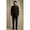 Black Donier Jacquard Sherwani for Men - 218600