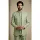 Pista Green Donier Jacquard Wedding Sherwani - 218601