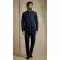 Navy Blue Donier Jacquard Ethnic Sherwani - 218604