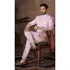 Light Pink Premium Silk Indo Western Plus Size - 218638