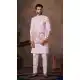 Men’s Light Pink Silk Indo Western - 218638