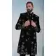 Velvet Indo Western for Men in Black - 218641