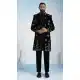 Velvet Indo Western for Men in Black - 218641