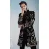 Stylish Black Velvet Plus Size Indo Western - 218642