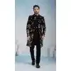 Stylish Black Velvet Plus Size Indo Western - 218642