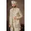 Cream Premium Silk Plus Size Indo Western - 218645
