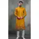Mustard Silk Party Wear Indo Western - 218647