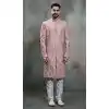 Pink Silk Ethnic Indo Western Plus Size - 218648