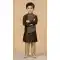 Brown Silk Kids Kurta Pajama - 218654