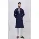 Elegant Navy Blue Silk Kurta Pajama - 218661