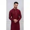 Order Maroon Silk Ethnic Kurta Pajama for Men - 218663