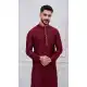 Classic Maroon Silk Kurta Pajama for Men - 218663