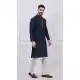 Stylish Navy Blue Party Wear Kurta Pajama - 218664