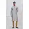 Premium Grey Silk Kurta Pajama for Men - 218665