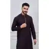 Shop Dark Purple Silk Kurta Pajama Plus Size - 218666