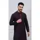 Dark Purple Silk Festive Kurta Pajama - 218666