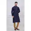 Order Navy Blue Designer Silk Kurta Pajama - 218668