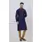 Designer Navy Blue Silk Kurta Pajama - 218668